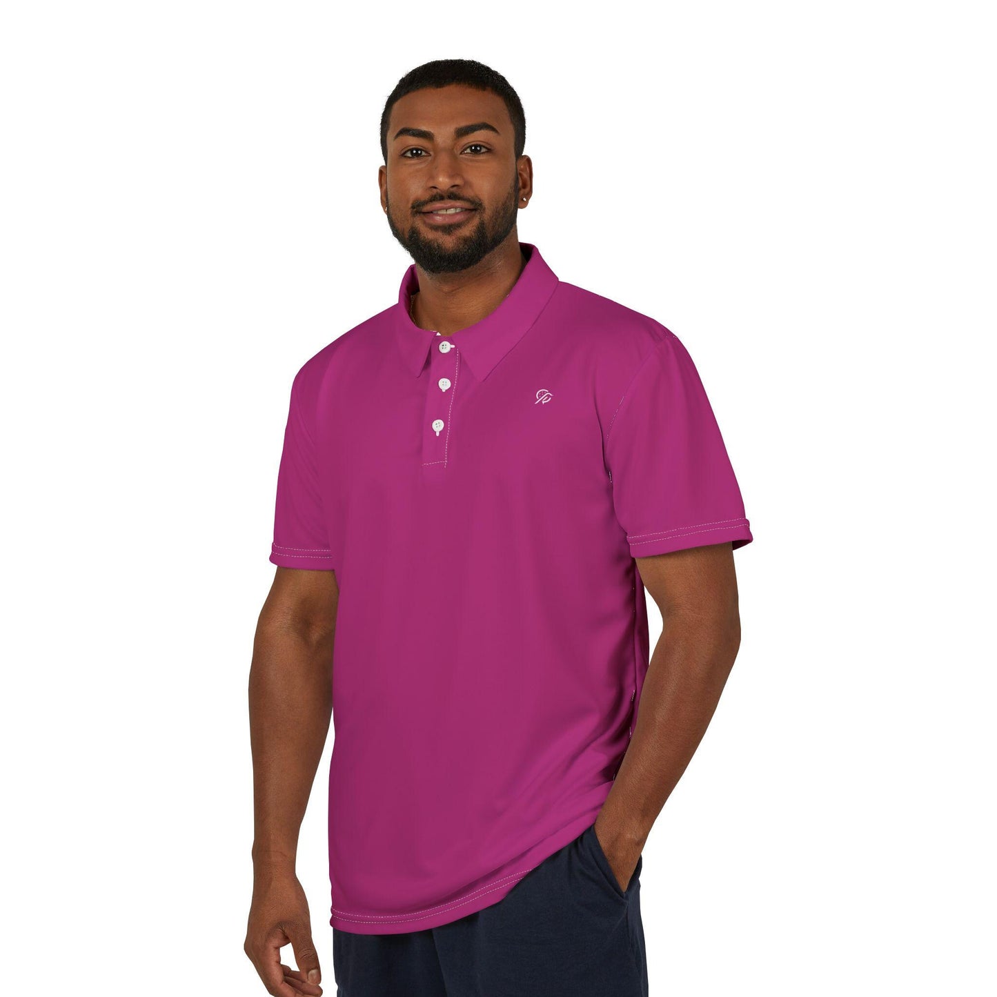 Dirty Birdie Golf Polo -Marrakesh Palm Springs Pink - Swing Loud Look Clean