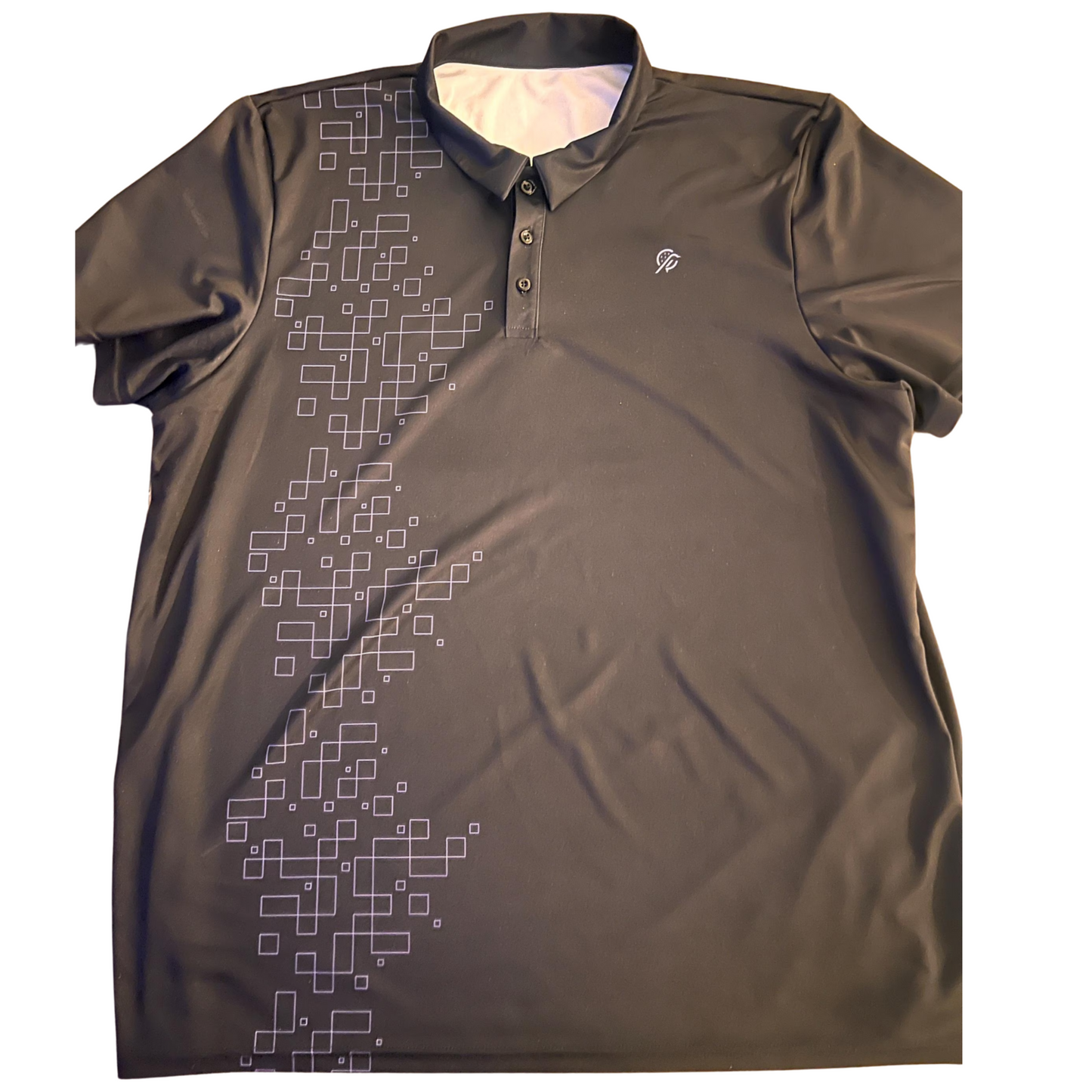 Dirty Birdie Golf Polo - The Firecliff Black & Purple - Make Par Look Boring