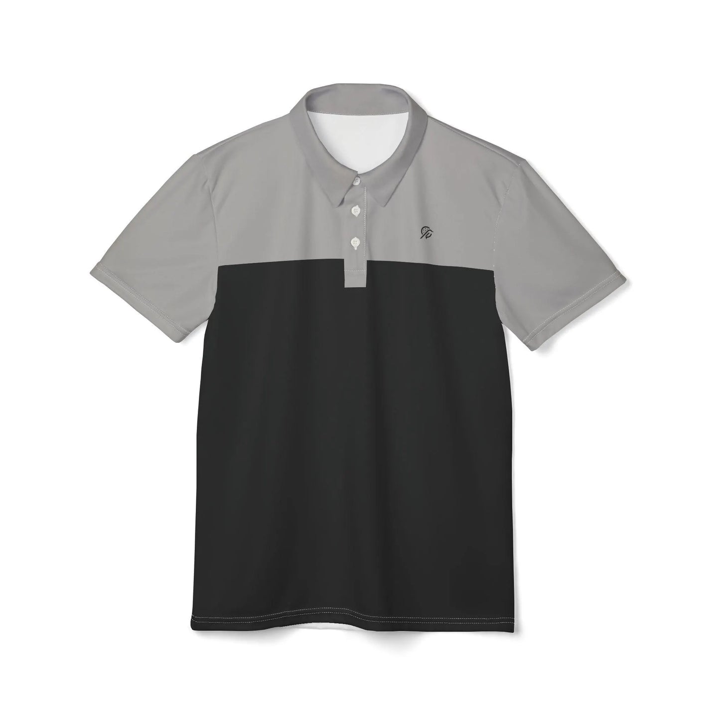 Dirty Birdie Golf Polo - Black Desert Gray & Black - Dirty Swings Clean Looks